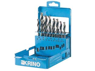 Punte hss-g rettificate in set da 19 pezzi - in scatola di metallo. contiene 19 punte HSS-G rettificate per metallo:, ø mm.1-1,5-2-2,5-3-3,5-4-4,5-5-5,5-6-6,5-7-7,5-8-8,5...