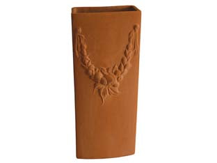 Umidificatore in ceramica il coccio cotto cm.8,5x3x20,5h. - in ceramica