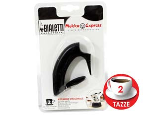 Manico con pomolo e 2 viti per mukka 2 tazze - per caffettiere Mukka