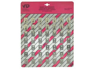 Gancio midi lusso in acciaio inox in cartella - autoadesivo