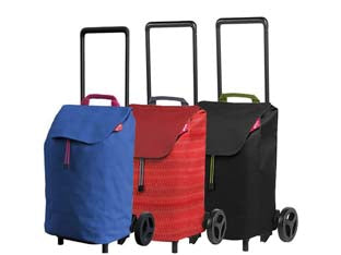 Carrello spesa 40 litri easy - rosso - struttura in lega di acciaio, leggero e compatto, molto scorrevole sulle grandi ruote da 15 cm di diametro, la sacca Easy è r...