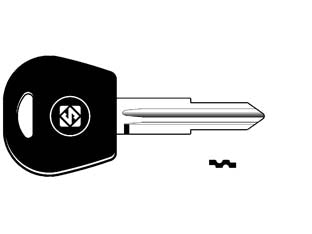 Chiavi auto look a-like porta transponder dwo4rte - DWO4RTE - per auto CHEVROLET, DAEWOO design testa chiave identica all'originale, utilizzabile con trasponder GTI (non fornito)