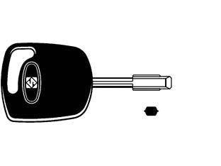 Chiavi auto look a-like porta transponder fo21te - FO21TE - per auto FORD, JAGUAR, MAZDA design testa chiave identica all'originale, utilizzabile con trasponder GTI (non fornito)