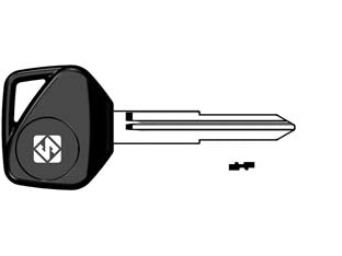 Chiavi moto look a-like porta transponder hon70te - HON70TE - per moto HONDA design testa chiave identica all'originale, utilizzabile con trasponder GTI (non fornito)