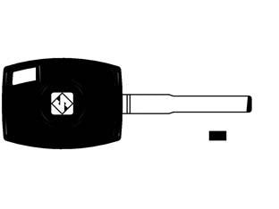 Chiavi auto look a-like porta transponder hu101te - HU101TE - per auto FORD, LAND ROVER, design testa chiave identica all'originale, utilizzabile con trasponder GTI (non fornito)