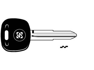 Chiavi auto look a-like porta transponder mit8te - MIT8TE - per auto MITSUBISHI design testa chiave identica all'originale, utilizzabile con trasponder GTI (non fornito)