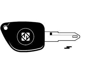 Chiavi auto look a-like porta transponder ne72ate - NE72ATE - per auto NISSAN, OPEL, PEUGEOT, RENAULT, DACIA design testa chiave identica all'originale, utilizzabile con trasponder GTI (n...