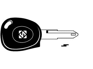 Chiavi auto look a-like porta transponder ne73te - NE73TE - per auto NISSAN, OPEL, PEUGEOT, RENAULT design testa chiave identica all'originale, utilizzabile con trasponder GTI (non forn...