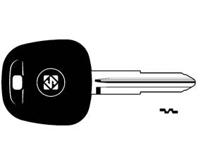 Chiavi auto look a-like porta transponder toy41rte - TOY41RTE - per auto DAIHATSU, TOYOTA design testa chiave identica all'originale, utilizzabile con trasponder GTI (non fornito)