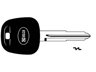 Chiavi auto look a-like porta transponder toy46rte - TOY46RTE - per auto TOYOTA design testa chiave identica all'originale, utilizzabile con trasponder GTI (non fornito)
