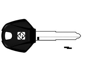 Chiavi moto look a-like porta transponder yh35rate - YH35RATE - per moto YAMAHA design testa chiave identica all'originale, utilizzabile con trasponder GTI (non fornito)