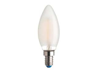 Lampada filo led oliva stick satinata e14 - 4.5w - 4000°K naturale - 470 lm - 35x97h - 220-240V lampada filo led satinata 360°, durata media 15.000 ore, testata per 15.000 accensioni, accensione istantanea, senza...