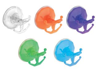 Appendino a ventosa bingo - portata max kg.3 - per appendere tutto senza forare il muro, con 5 gancetti, adatto a superfici lisce, pulire bene la superficie prima di applic...