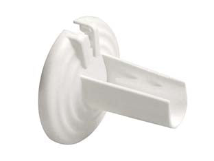 Rosetta universale apribile in plastica copritubo - ø mm.10-18 - in plastica bianca