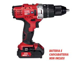 Trapano avvitatore a batteria 18v percussione trb05 only1 - BATTERIA E CARICABATTERIA NON INCLUSI, 2 velocità regolabili 0-350/0-1200 giri/min., percussione 0-19200 BPM, mandrino autose...