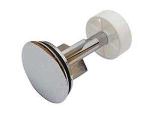 Tappo saltarello in ottone cromato per pilette Ø mm.40 - 1' 1/4 ø mm.40 - in ottone cromato