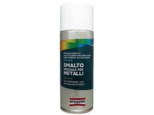 Smalto speciale metallo spray - ml.400 rosso traffico brillante RAL 3020 (3815) - smalto spray ad alta copertura, formulato specificatamente per l'utilizzo sui materiali metallici, ideale per la protezione d...