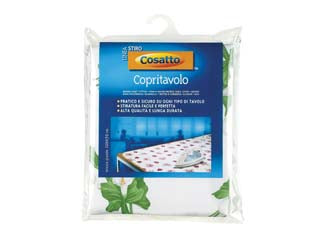 Copritavolo 100% cotone - cm.120x70 - doppio strato: spugna, cotone 100%, pratico e sicuro suogni tipo di tavolo, stiratura facile e perfetta, alta qualità e lunga...