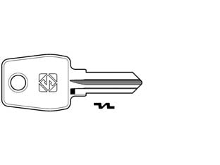 Chiavi per cilindri euro locks 5 spine piccole eu13r - EU13R - in acciaio nichelato
