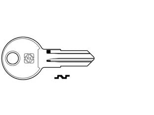 Chiavi per cilindri fab 5 spine piccole fb36 in acc. nich. - FB36 DX - in acciaio nichelato, utilizzo principale: per cassette postali e selettori BFT