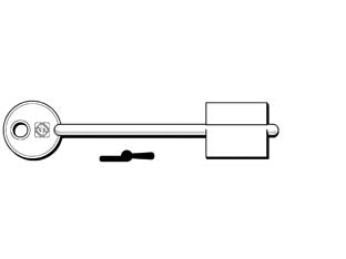 Chiavi doppia mappa antonioli allt - ALLT - in ottone nichelato
