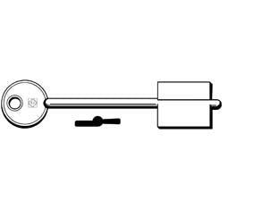 Chiavi doppia mappa cr rl - RL - in ottone nichelato