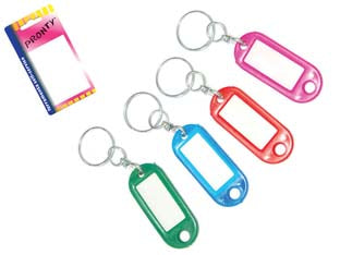 Portacartellini con givolare in blister - in bl.4 pz. - colori assortiti