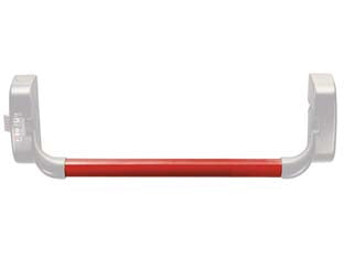 Barra di spinta ovale rossa 945928 per maniglione antipanico - mm.1130 ø mm.19 (945928) - verniciata rossa, speciale trattamento antibatterico AntiGerm che rilascia ioni d'argento per tutta la vita del prodotto, re...