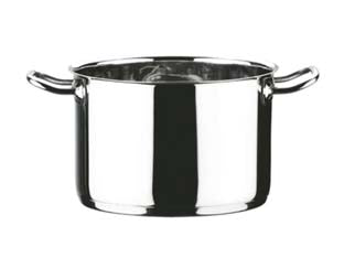 Pentola 2 manici in acciaio inox 18/10 - cm.28 lt.14 - prodotto in acciaio inox 18/10 di alta qualità, molto resistente alla corrosione, compatibile con ogni tipo di alimento, igie...