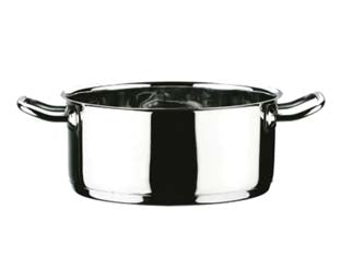 Casseruola 2 manici in acciaio inox 18/10 - cm.22 lt.3,9 - prodotta in acciaio inox 18/10 di alta qualità, molto resistente alla corrosione, compatibile con ogni tipo di alimento, igie...