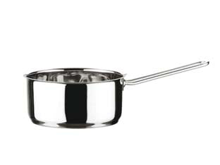 Casseruola 1 manico in acciaio inox 18/10 - cm.14 lt.1,1 - prodotta in acciaio inox 18/10 di alta qualità, molto resistente alla corrosione, compatibile con ogni tipo di alimento, igie...
