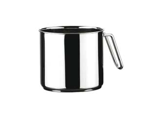 Bollilatte in acciaio inox 18/10 cm.14 con manico - cm.14 lt.1,7 - prodotto in acciaio inox 18/10 di alta qualità, molto resistente alla corrosione, compatibile con ogni tipo di alimento, igie...