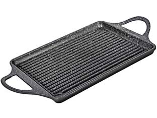 Piastra servigrill linea granito hard stone - cm.46x25 - alluminio fuso alto spessore mm.6, rivestimento antiaderente HARD-STONE, maggiore durata, maggiore resistenza