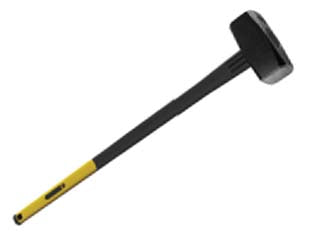 Mazza a coppia con manico in fibra di vetro - kg.3 - manico mm.915 - con manico in fibra di vetro , impugnatura grip elastica