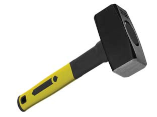 Mazzetta con manico in fibra di vetro - gr.1000 - manico mm.270 - antisfilamento, impugnatura grip elastica