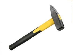 Martelli tipo tedesco con manico in fibra di vetro - gr.400 - manico mm.270 - impugnatura in gomma