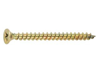 Viti truciolare tsp cava pz int. filettata in acciaio zincato giallo - ø mm.4x70 - interamente filettata, vite TSP impronta POZIDRIVE per truciolare in acciaio temperato C1022 zincato giallo