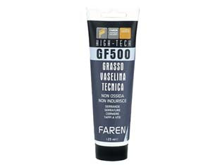 Grasso vaselina gf500 - ml.125 - riduce l'attrito ed evita il blocco dei movimenti meccanici, per serrature, cerniere, serrande e tappi a vite, protegge la go...