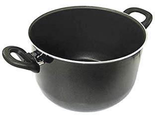 Pentola 2 manici firenze - cm.24 - rivestimento con sistema d’applicazione con triplo strato di superficie antiaderente, thermopoint: indicatore di calore, indi...