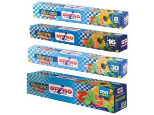 Alluminio in rotolo - mt.150, larghezza mm.290 - garantisce una resistenza molto elevata, tale da garantire la massima efficenza in qualsiasi uso, dalla cottura su fiamma viv...