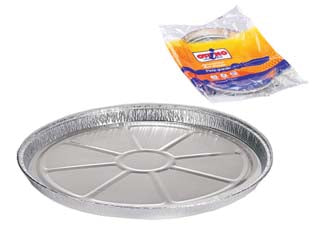 Vaschetta tonda per pizza/crostata grande in alluminio - per pizza/crostata grande, pz.2 - pratica e utile, indicato per la cottura poichè l’alluminio è un ottimo conduttore di calore, ideale per cuocere, riscaldare ...