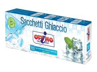 Ghiaccio pronto pz.10 per 280 cubetti - utilizzati per la congelazione di succhi e liquidi nel freezer, per uso alimentare