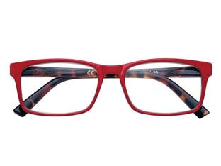 Occhiale lettura montatura policarbonato rosso b20 - diottrie +1,0 - 31Z-B20-RDE100 - montatura policarbonato, astine con sistema flex, adatti per presbiopia semplice