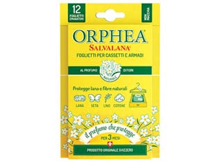 Salvalana foglietti per cassetti e armadi al profumo di fiori - pz.12 - protegge lana e fibre naturali come seta, lino e cotone, pratici foglietti in cellulosa da inserire nei cassetti, nelle scato...