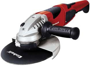 Smerigliatrice angolare 2000w (te-ag 230/2000) - 2000w di potenza, tensione 230v / 50Hz, velocità di rotazione 6.500 g/min., disco ø mm.230, protezione disco con spostament...