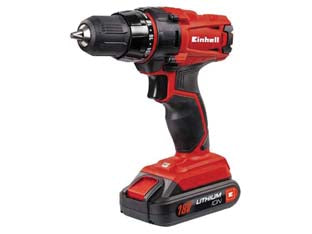 Trapano avvitatore a batteria 18v 1,5ah (tc-cd 18-2 li) - 1 batteria 1,5Ah 18V, tempo di ricarica 3-5h, velocità di rotazione 0-350/0-1.250 g/min., momento di torsione max 38Nm, 18+...