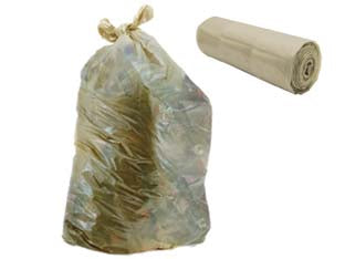 Sacco condominiale ldpe in rotolo ambra trasparente - cm.90x120, rot.pz.10 da Kg.1 - ideali per la raccolta di rifiuti condominiali