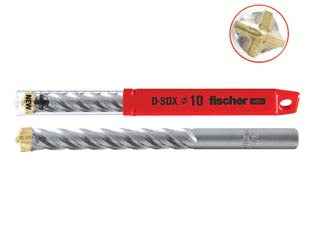 Punte d-sdx per muratura e calcestruzzo - ø mm.6x100 - in acciaio per muratura e calcestruzzo, placca al carbuto di tungsteno, punta a 4 taglienti garantisce l'esecuzione di fori p...