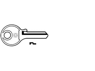 Chiavi per cilindri yeti yt9r - YT9R SX - in acciaio nichelato, utilizzo principale: per lucchetti da mm.30