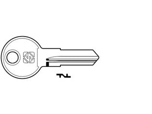 Chiavi per cilindri euro locks 5 spine piccole eu10r - EU10R SX - in acciaio nichelato, per serrature gravitazionali OMR